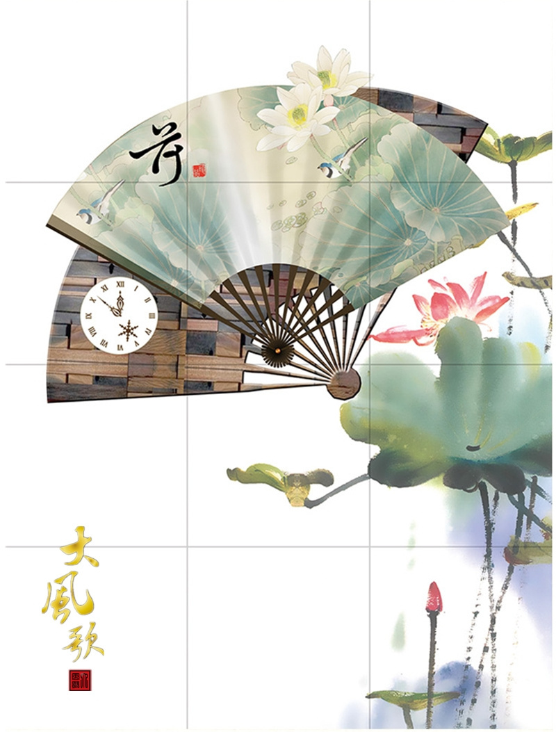 大风歌瓷雕艺术背景墙