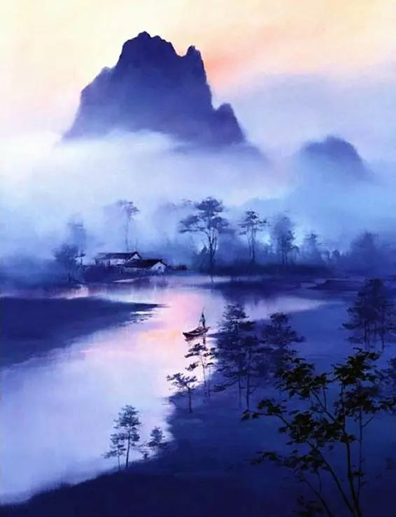 [转载]山水油画欣赏—作者梁鸿健