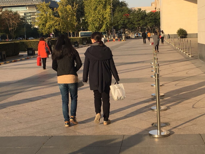 实拍:京城气温骤降,行人冻成狗(图) 实拍:京城气温骤降,行人冻成狗(图)