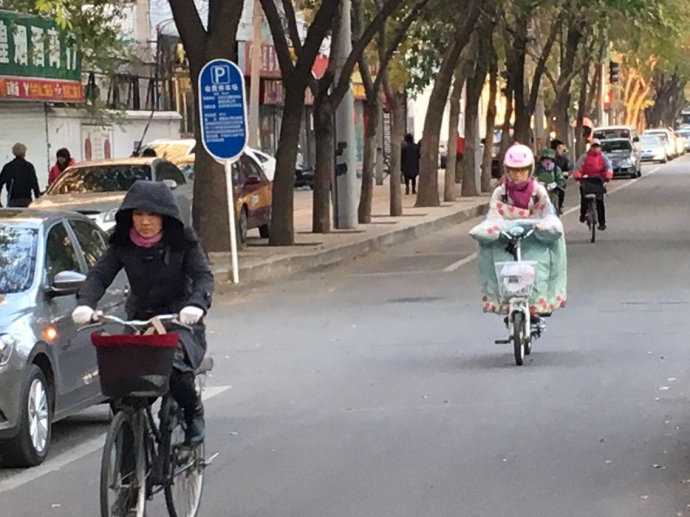 实拍:京城气温骤降,行人冻成狗(图) 实拍:京城气温骤降,行人冻成狗(图)