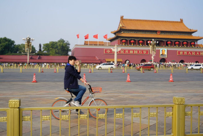 实拍:十一长假期间的天安门广场 实拍:十一长假期间的天安门广场