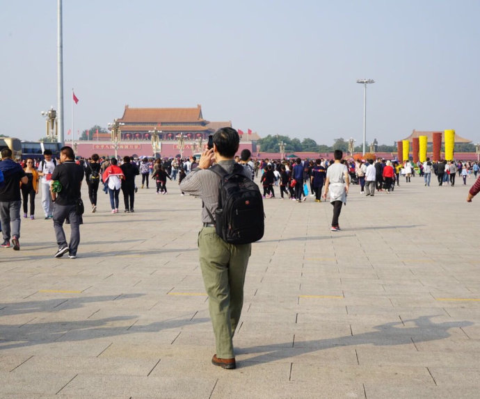 实拍:十一长假期间的天安门广场 实拍:十一长假期间的天安门广场