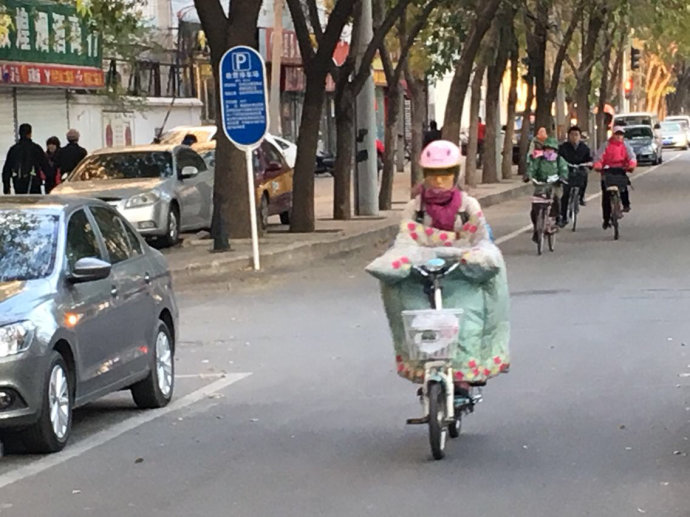 实拍:京城气温骤降,行人冻成狗(图) 实拍:京城气温骤降,行人冻成狗(图)