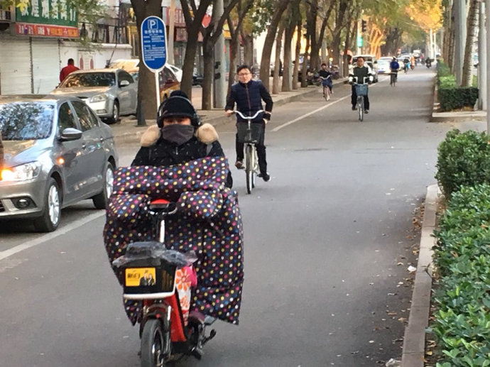 实拍:京城气温骤降,行人冻成狗(图) 实拍:京城气温骤降,行人冻成狗(图)