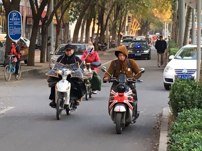 实拍:京城气温骤降,行人冻成狗(图) 实拍:京城气温骤降,行人冻成狗(图)