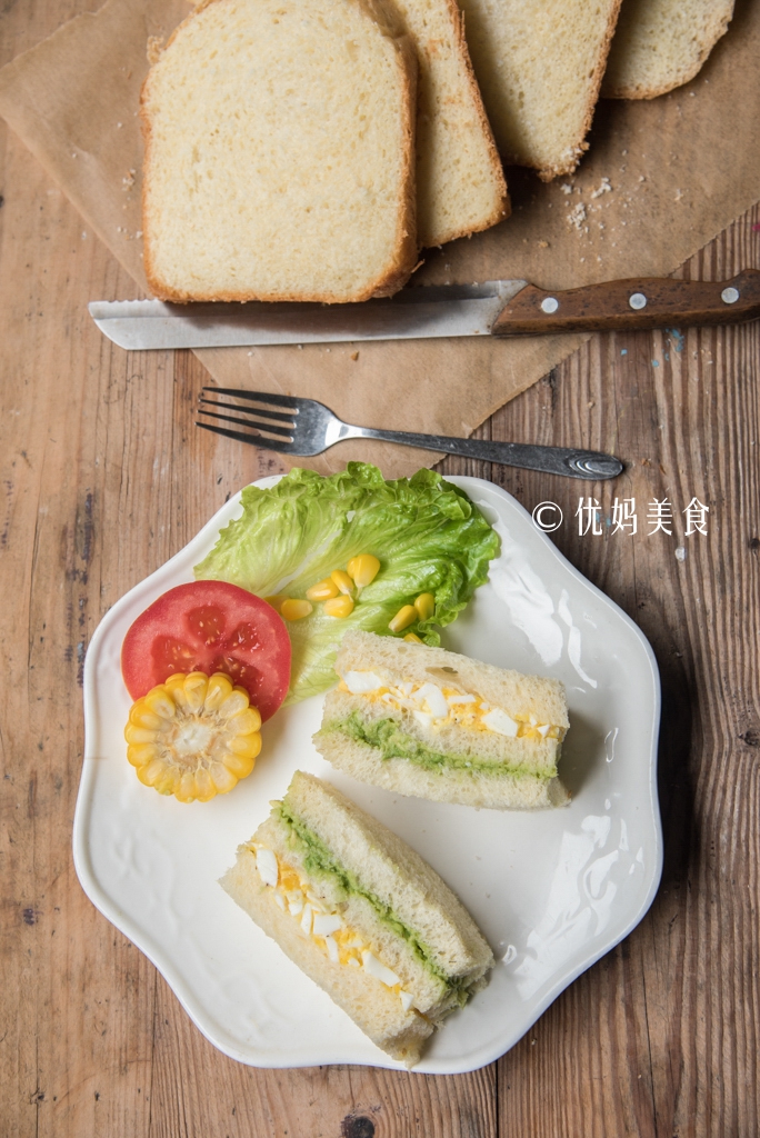 鸡蛋牛油果三明治——在家自制云朵般的白吐司 - 优妈美食 - 优妈美食博客 鸡蛋牛油果三明治——在家自制云朵般的白吐司 - 优妈美食 - 优妈美食博客