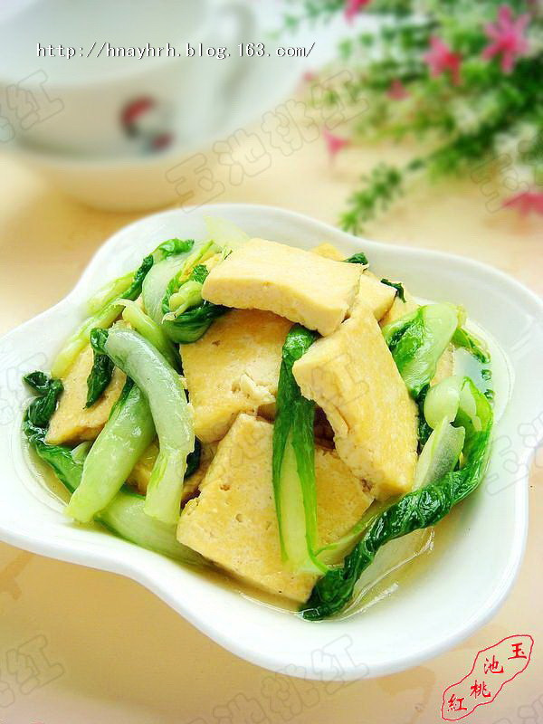 春节过完要吃素——小白菜炒豆腐